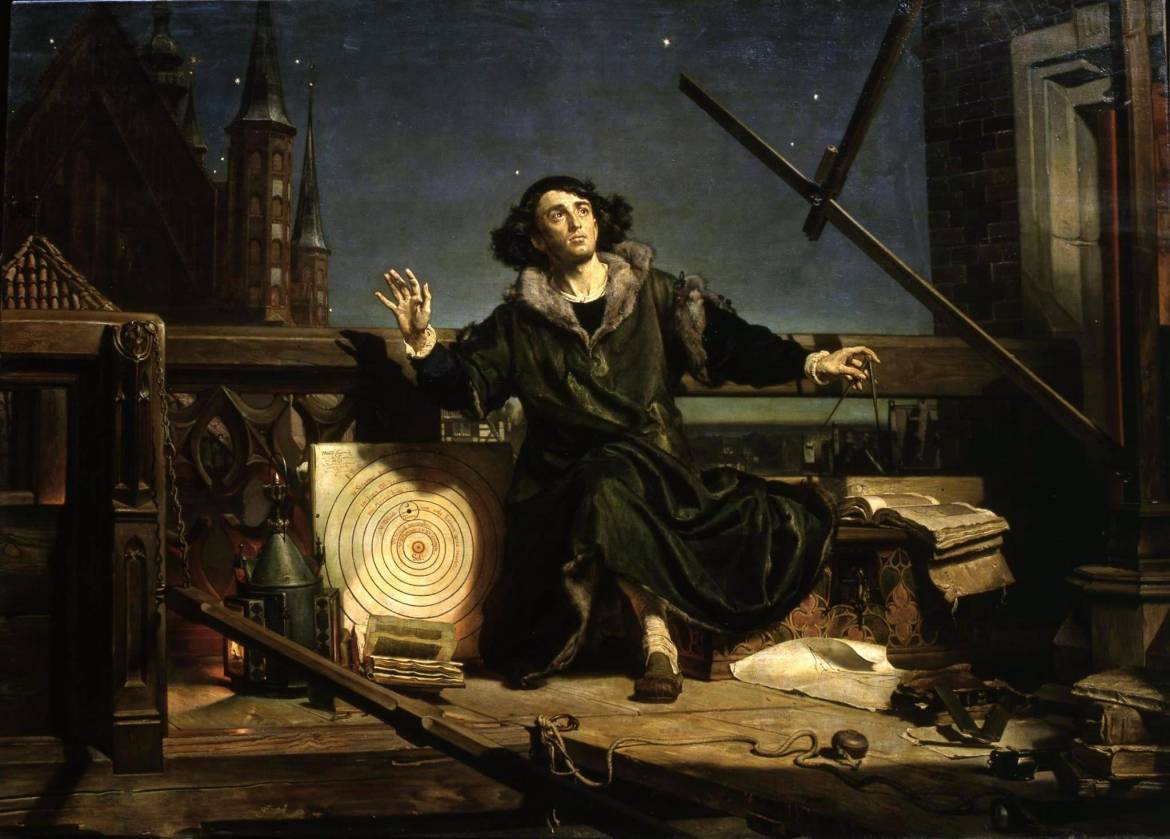 Nicolas Copernic (1473–1543) - Conversation avec Dieu • Peinture de Jan Matejko