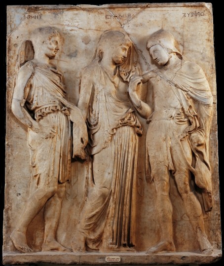 Orphée et Eurydice marbre - Musée de Naples