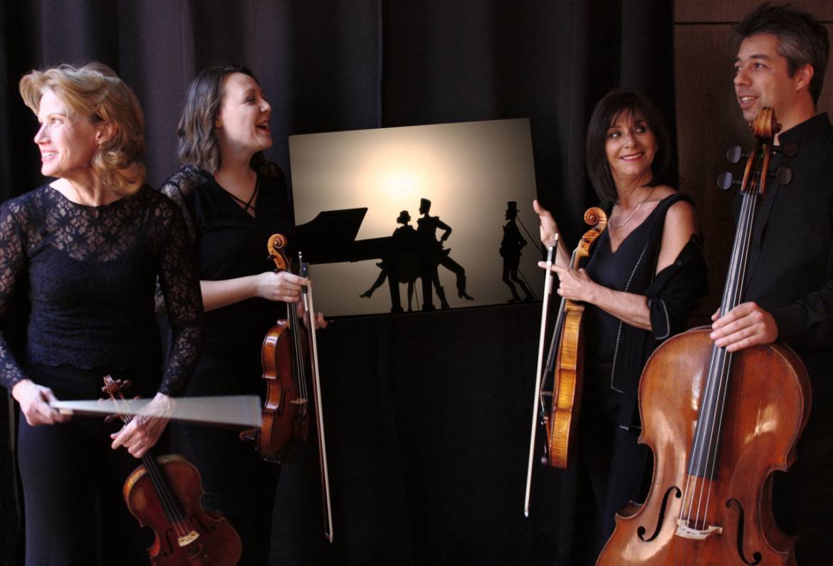 Les membres du Quatuor Cordes et âmes - Photo Florence Fourcassié