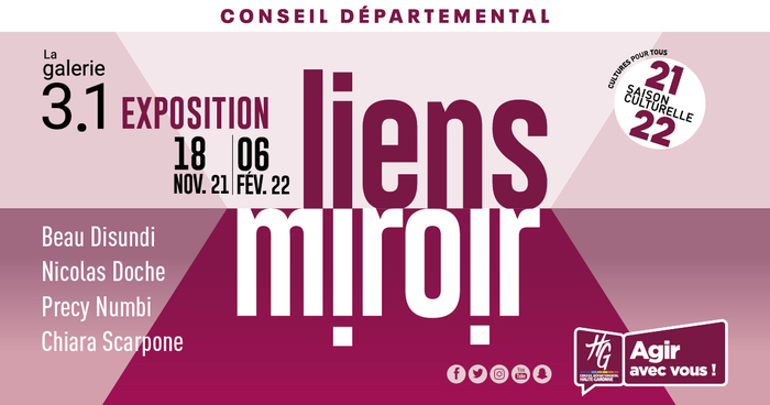 Affiche Expo Liens Miroir