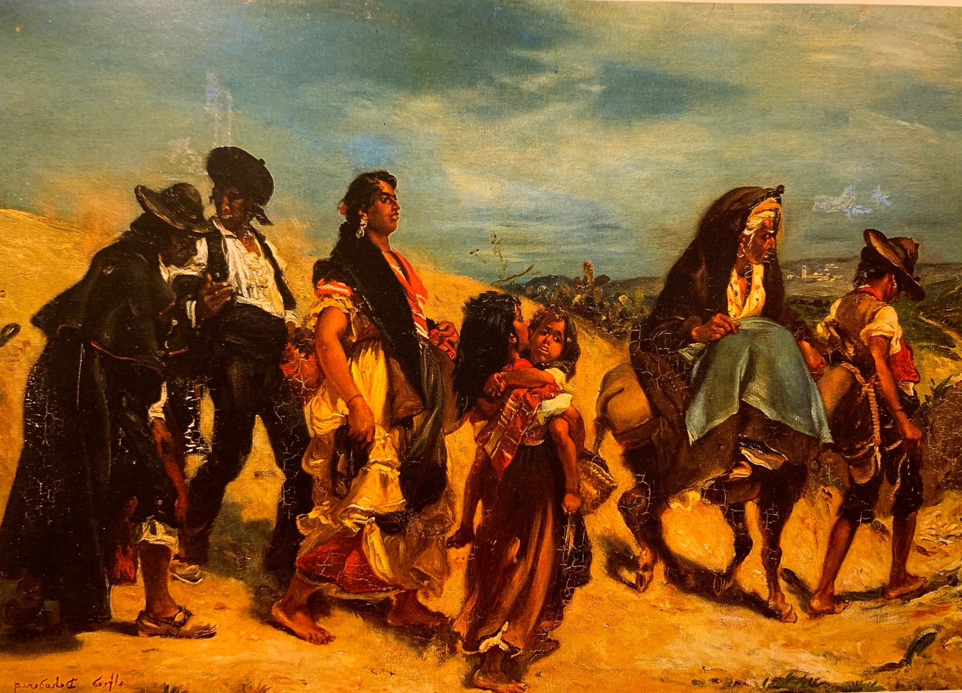 Bohémiens en marche par Alfred Dehodencq – Musée d’Orsay