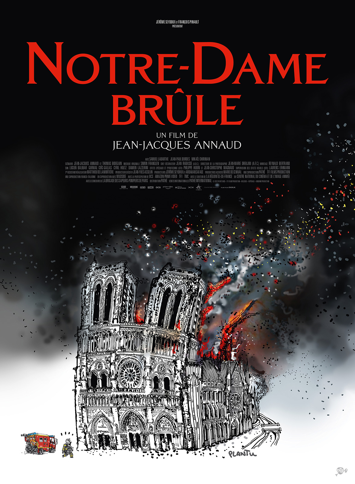 Notre Dame Brule Affiche