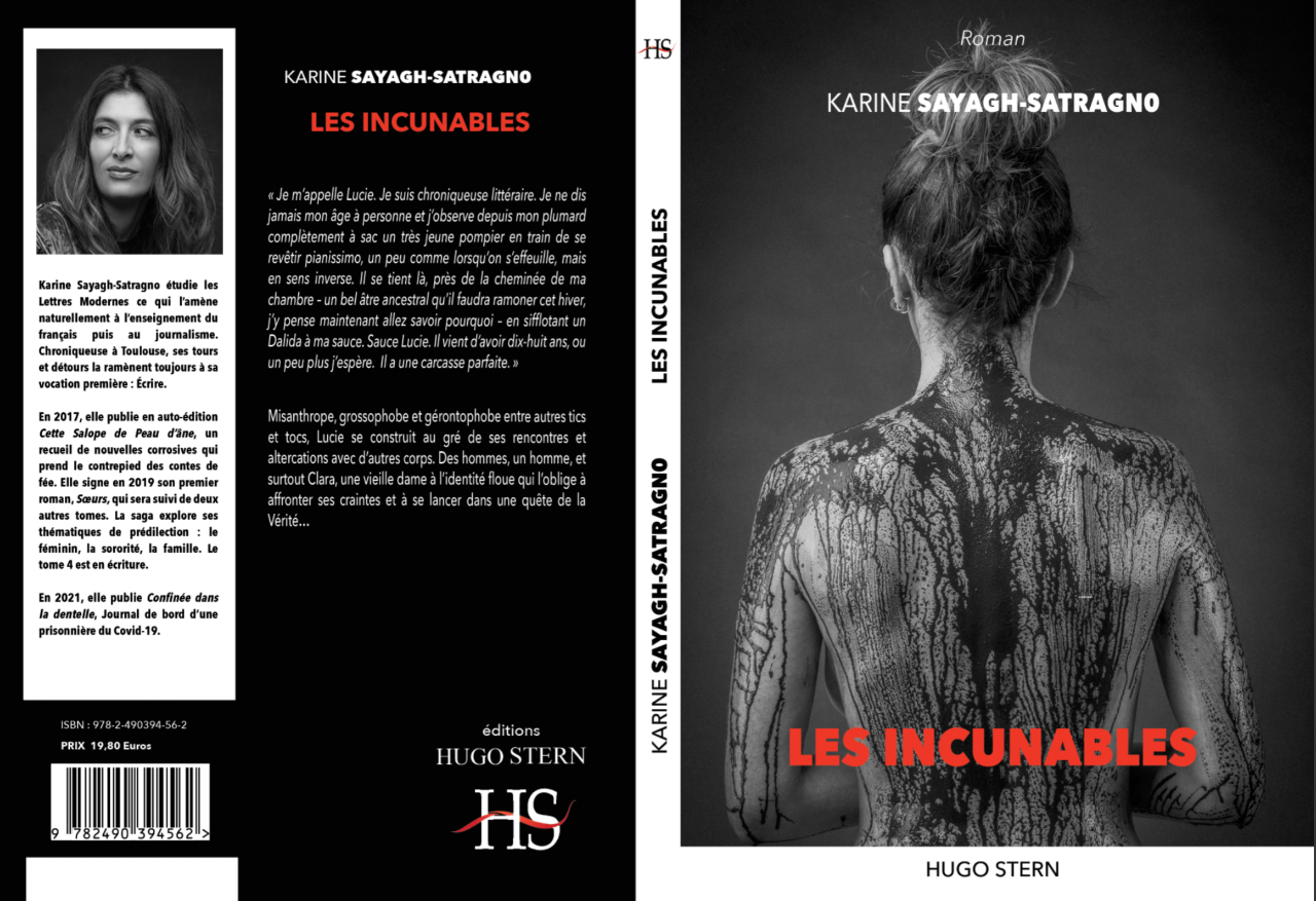Karine Sayagh Satragno et son dernier roman “Les incunables” aux éditions Hugo Stern.