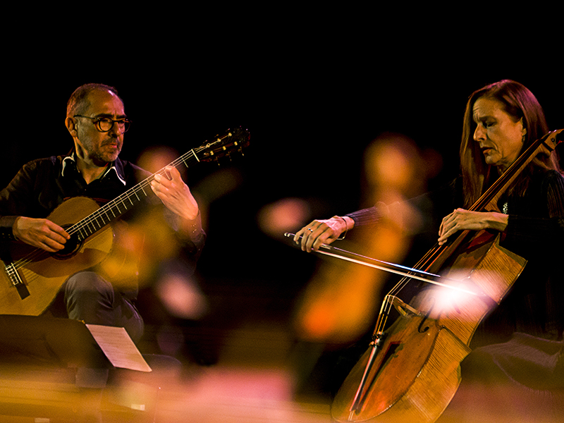 Le guitariste Pablo Márquez et la violoncelliste Anja Lechner