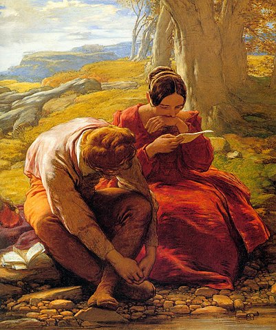 William Mulready ( peintre irlandais) - le Sonnet (1839)