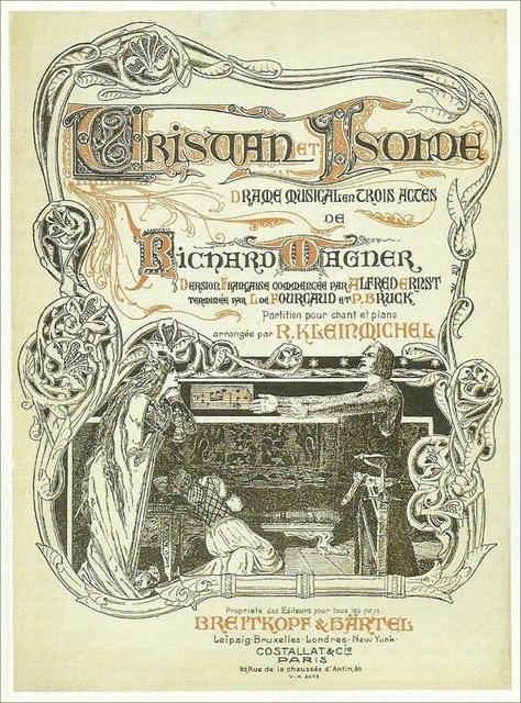 Franz Stassen Image Illustrative de partition de Tristan Und Isolde