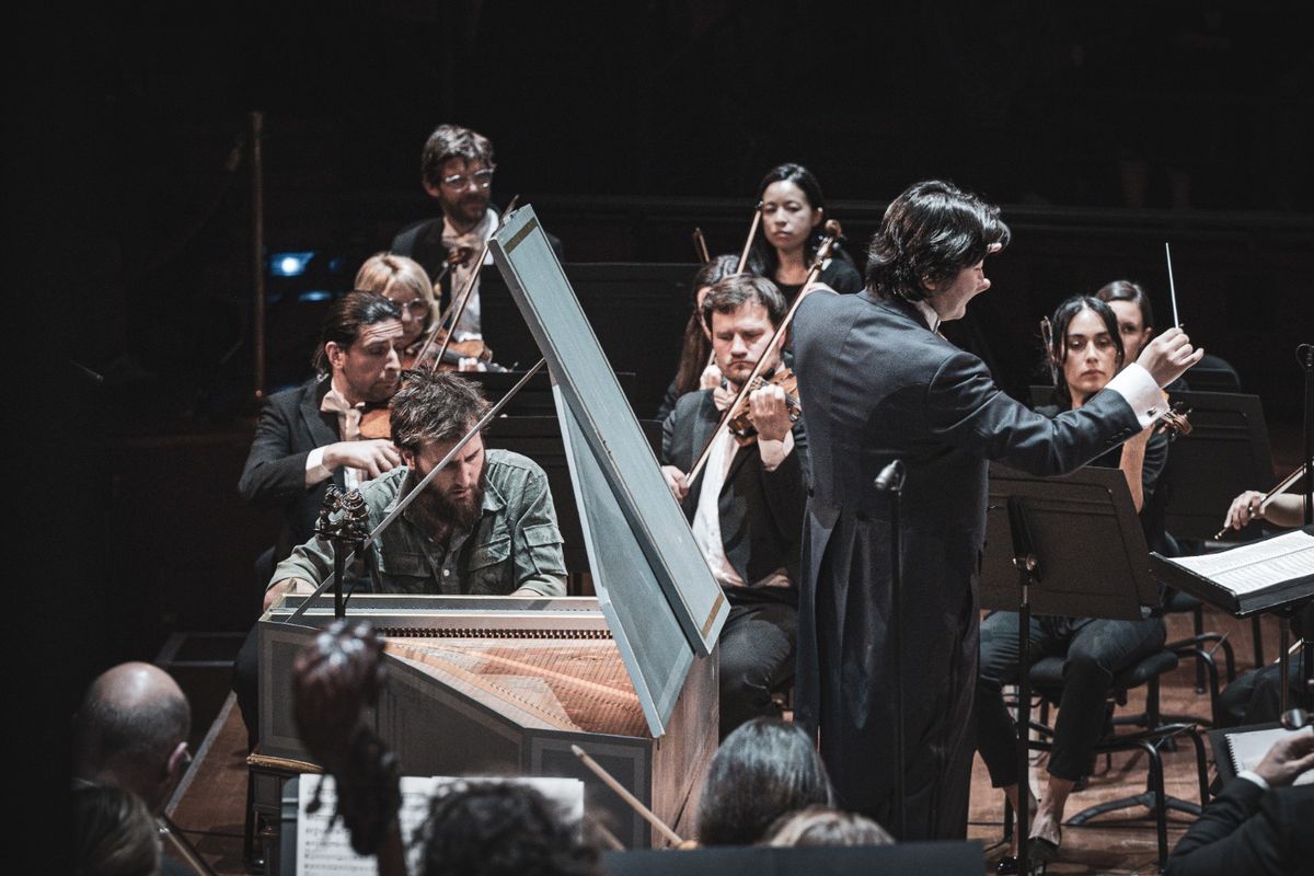 Le chef d'orchestre japonais Kazuki Yamada et le clavecinste français Jean Rondeau - Photo Romain Alcaraz -