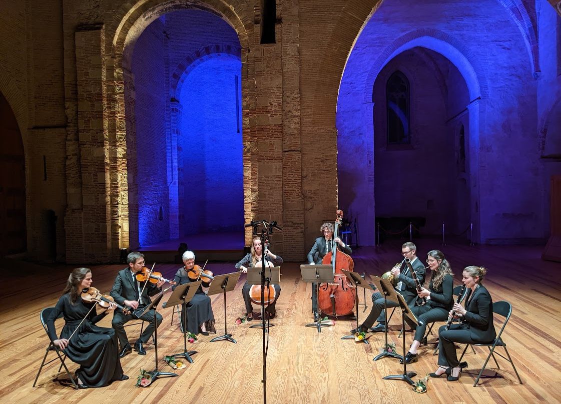 Les huit musiciens de l'Orchestre national du Capitole dans l'Octuor de Schubert - Photo Classictoulouse -