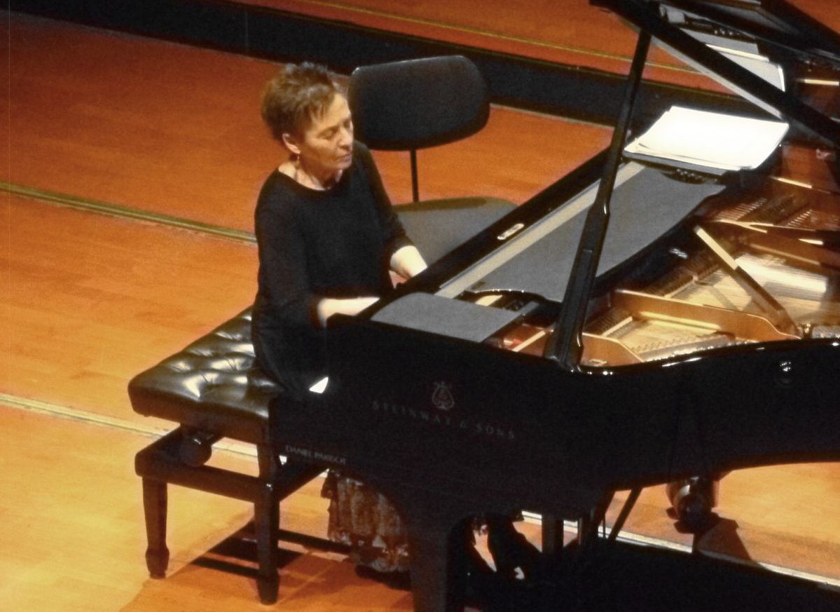 Maria João Pires lors d’un précédent concert à la Halle aux Grains – Photo Classictoulouse –