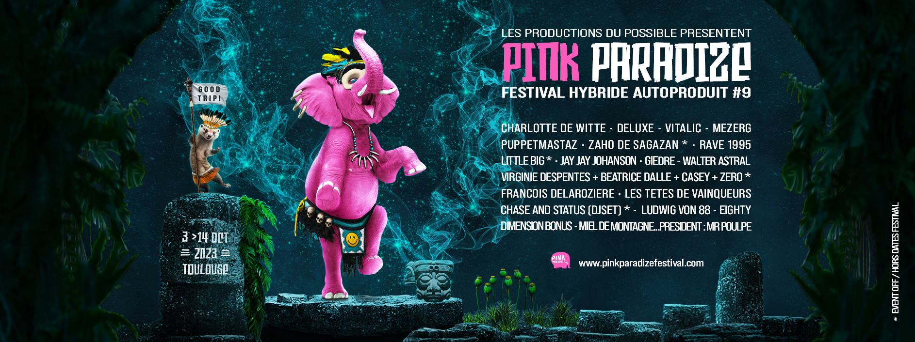 Affiche Pink Paradize Festival 2023