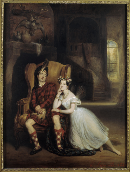 Marie et Paul Taglioni, frère et sœur dans La Sylphide / Lepaulle François Gabriel Guillaume (1804-1886) - Musée des Arts Décoratifs