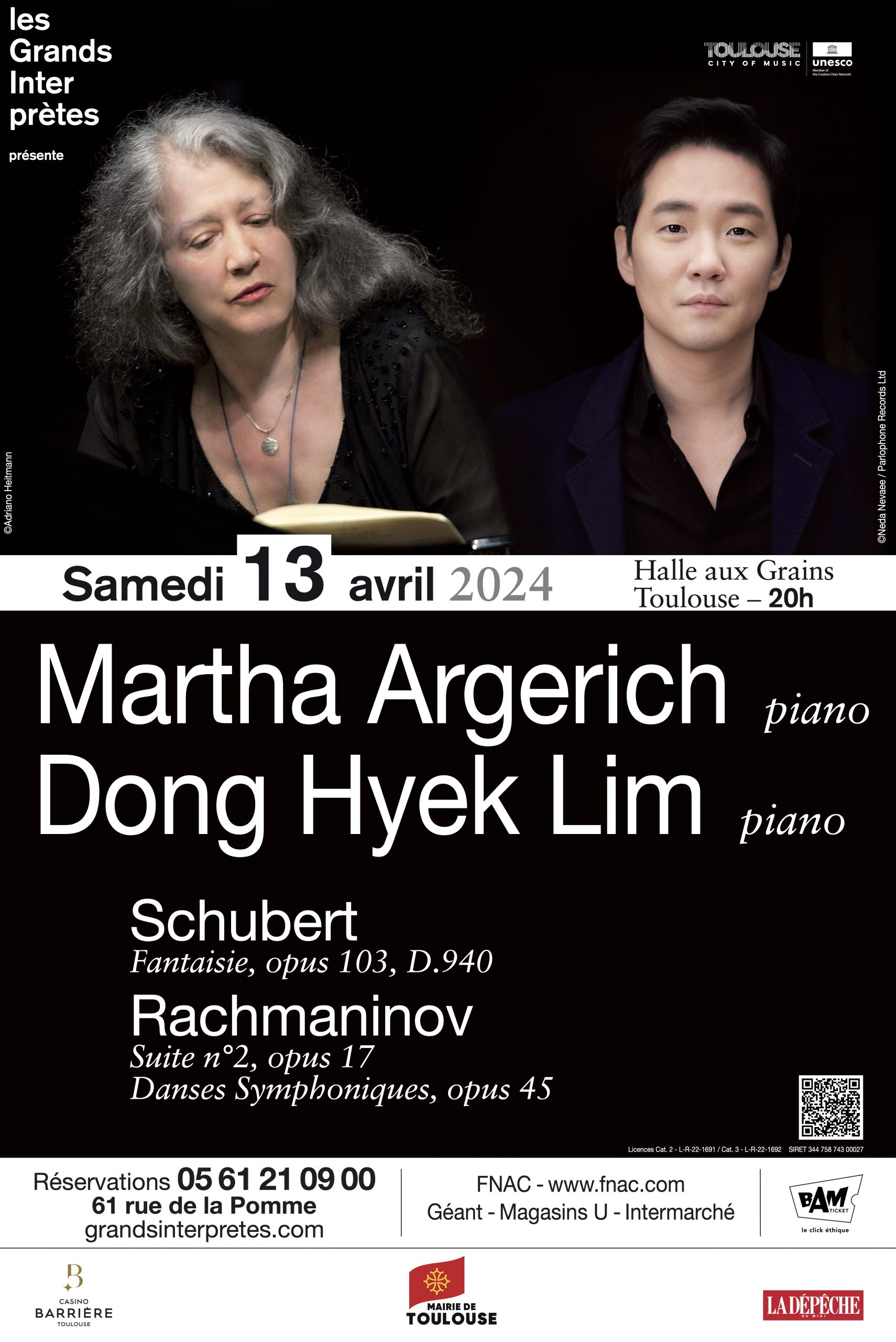 Les Grands Interprètes Martha Argerich Et Dong Hyek Lim