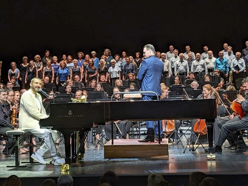 Ibrahim Maalouf Au Piano Lors De La Séance De Bis