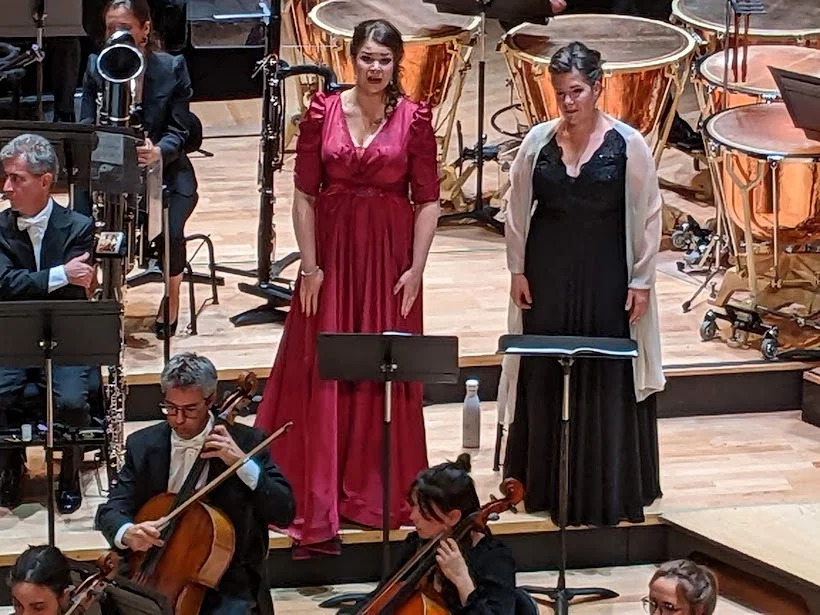 Les Deux Solistes La Soprano Silja Aalto Et La Contralto Wiebke Lehmkuhl