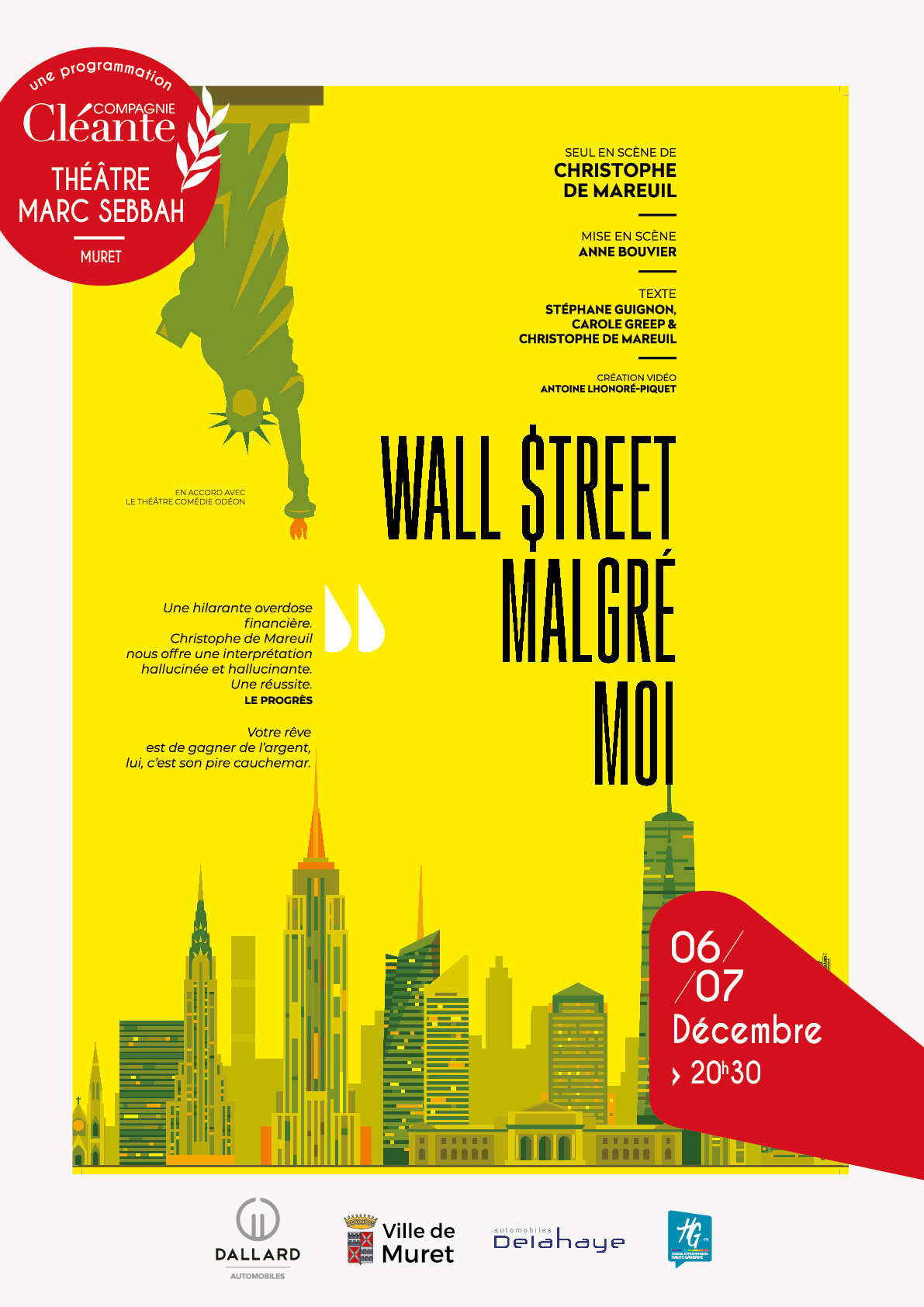 Théâtre Marc Sebbah Wall Street Malgré Moi