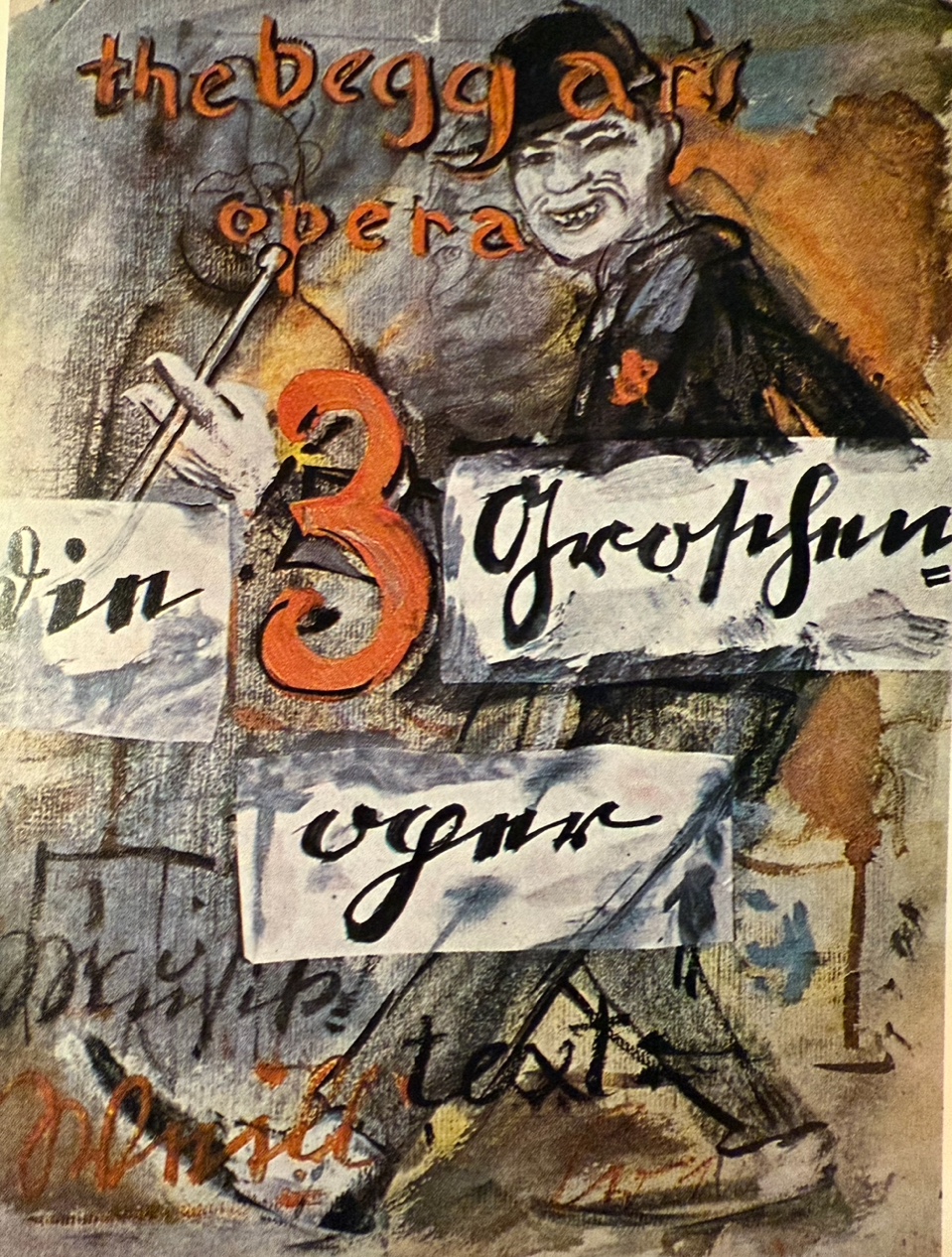 Affiche De L'Opéra De Quat' Sous Par Caspar Neher