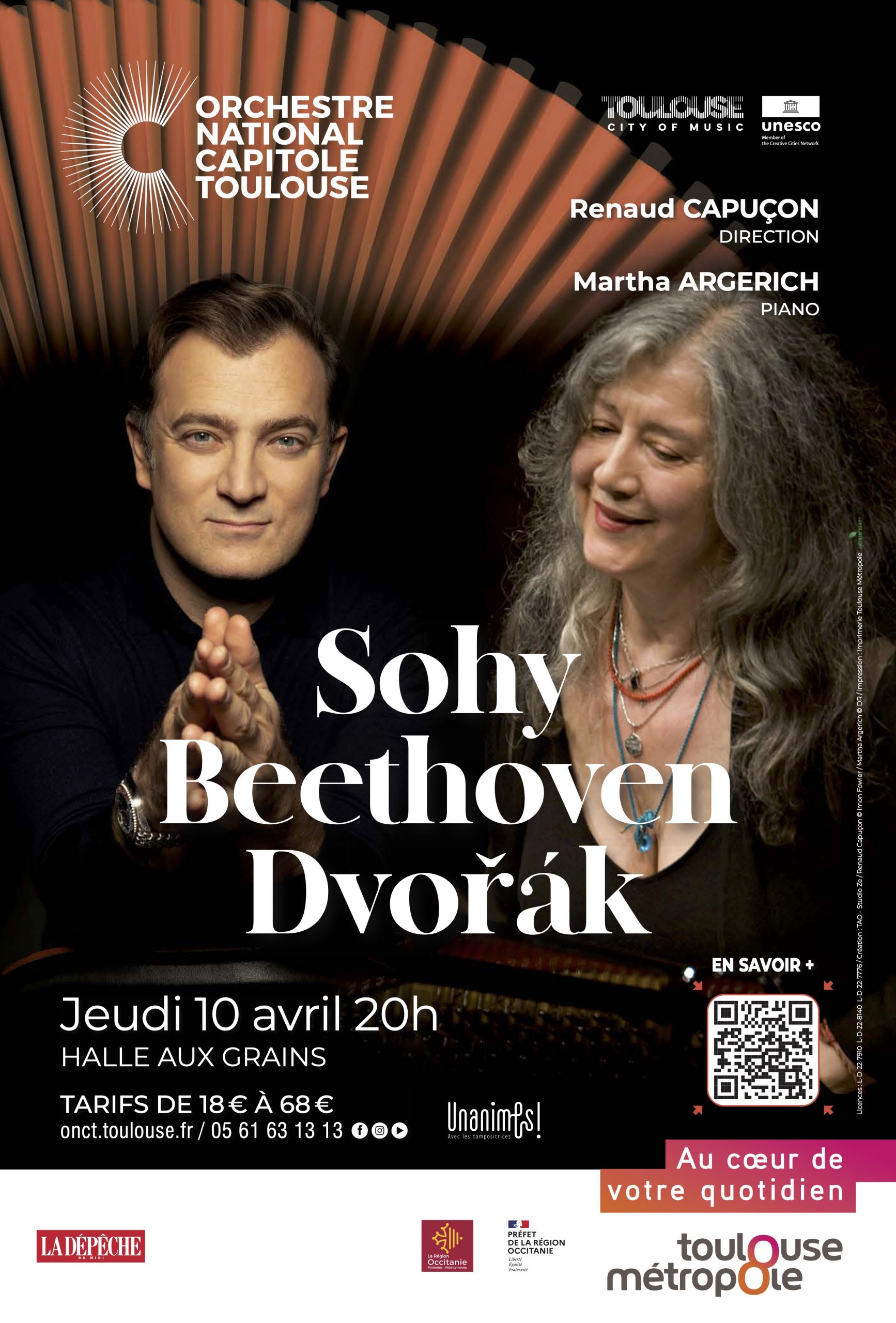 Orchestre National Du Capitole Renaud Capuçon : Martha Argerich