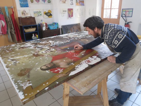 Restauration Peinture Murale © Raphaël Ibanez