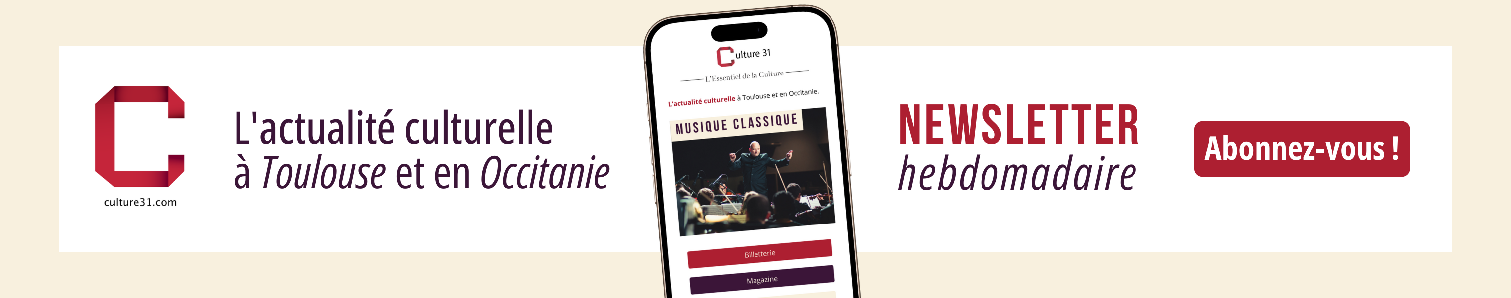NEWSLETTER MUSIQUE CLASSIQUE