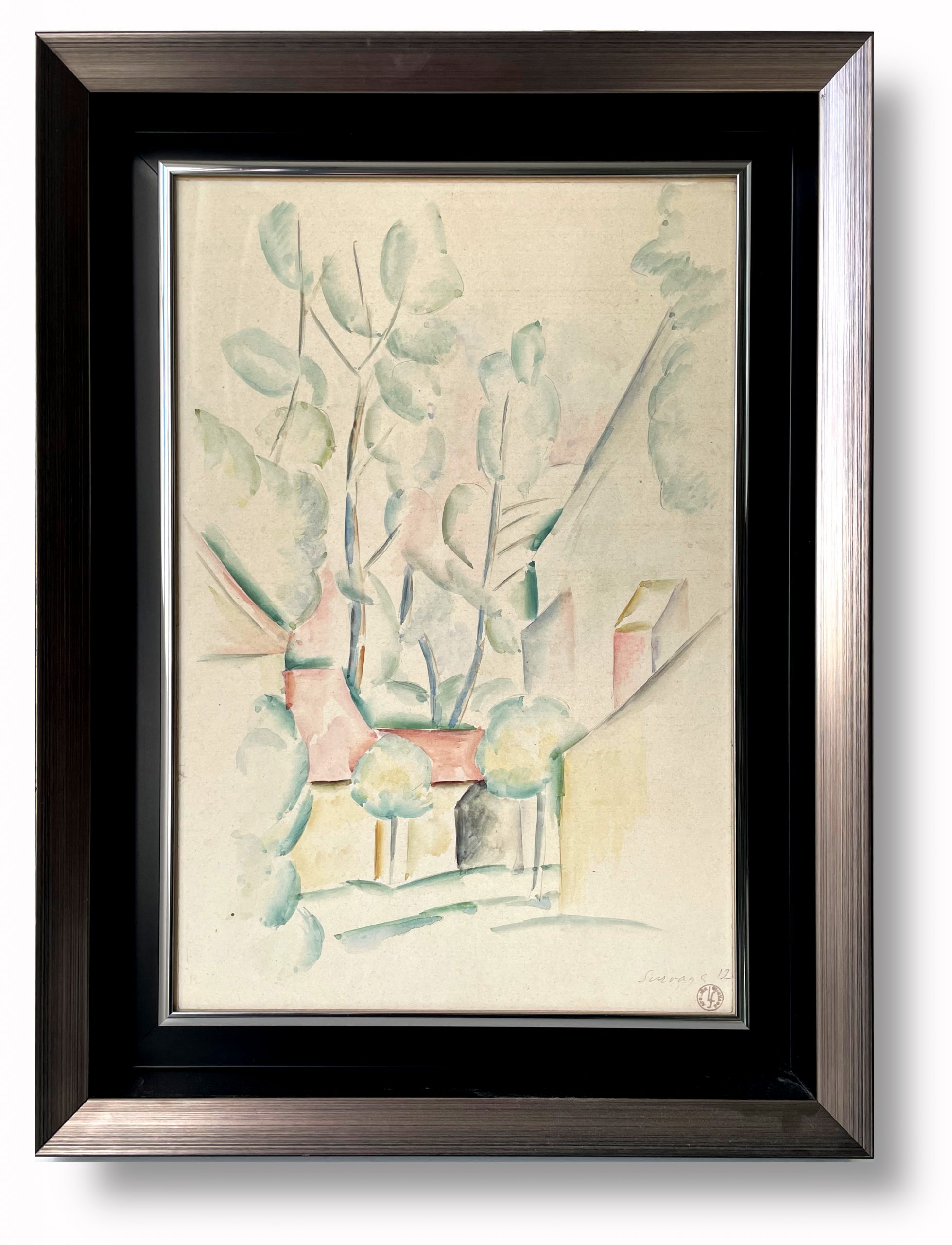 Aquarelle De Léopold Survage Datée De 1912