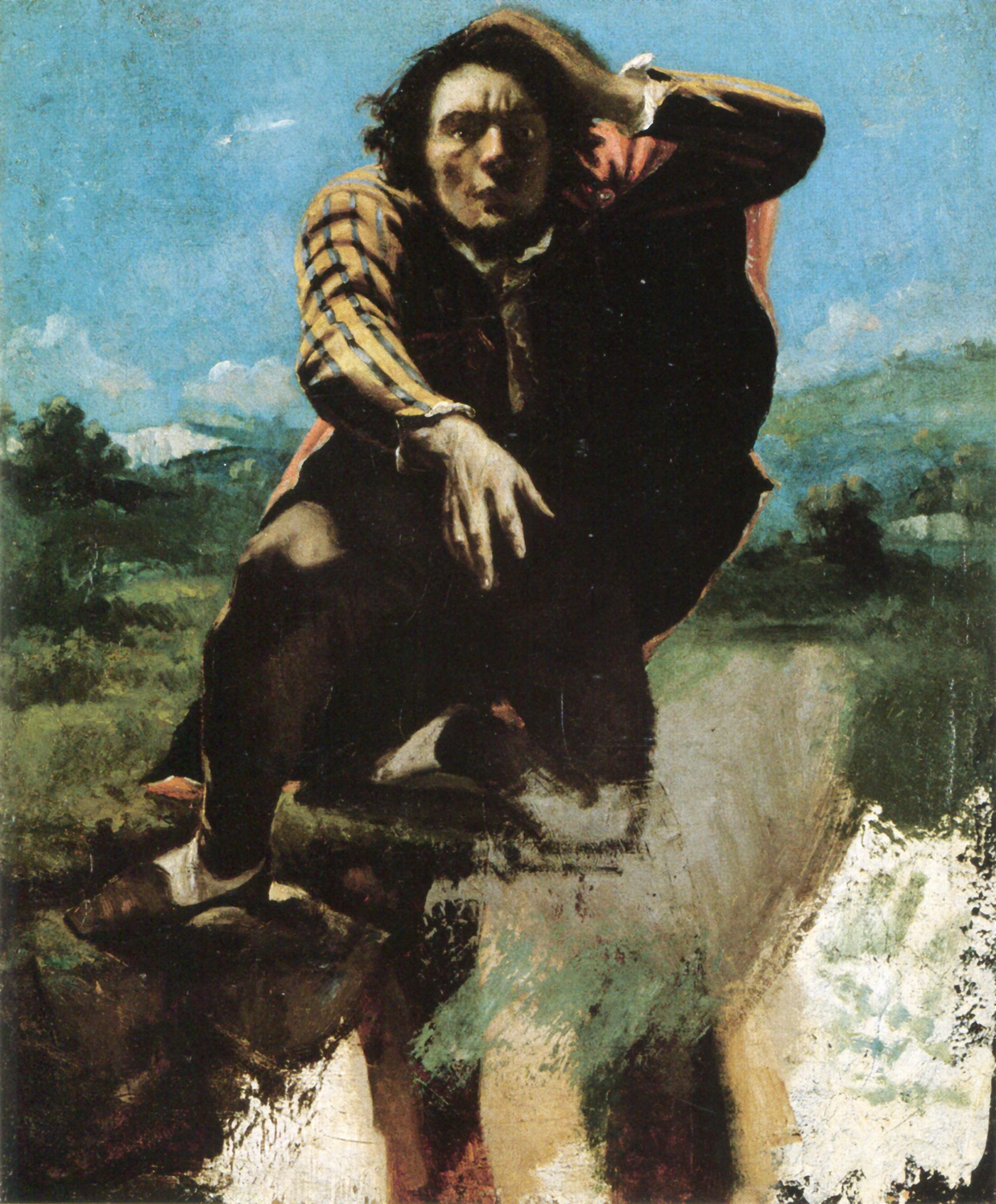 L'Homme Rendu Fou De Peur Par Gustave Courbet