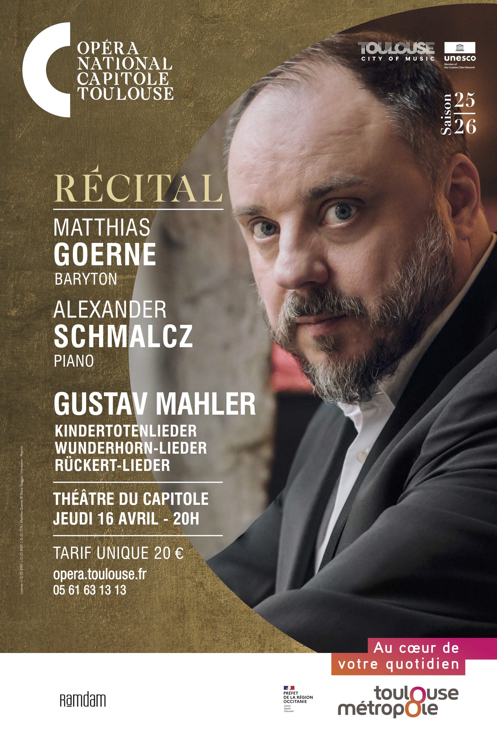 Opéra National Du Capitole Matthias Goerne