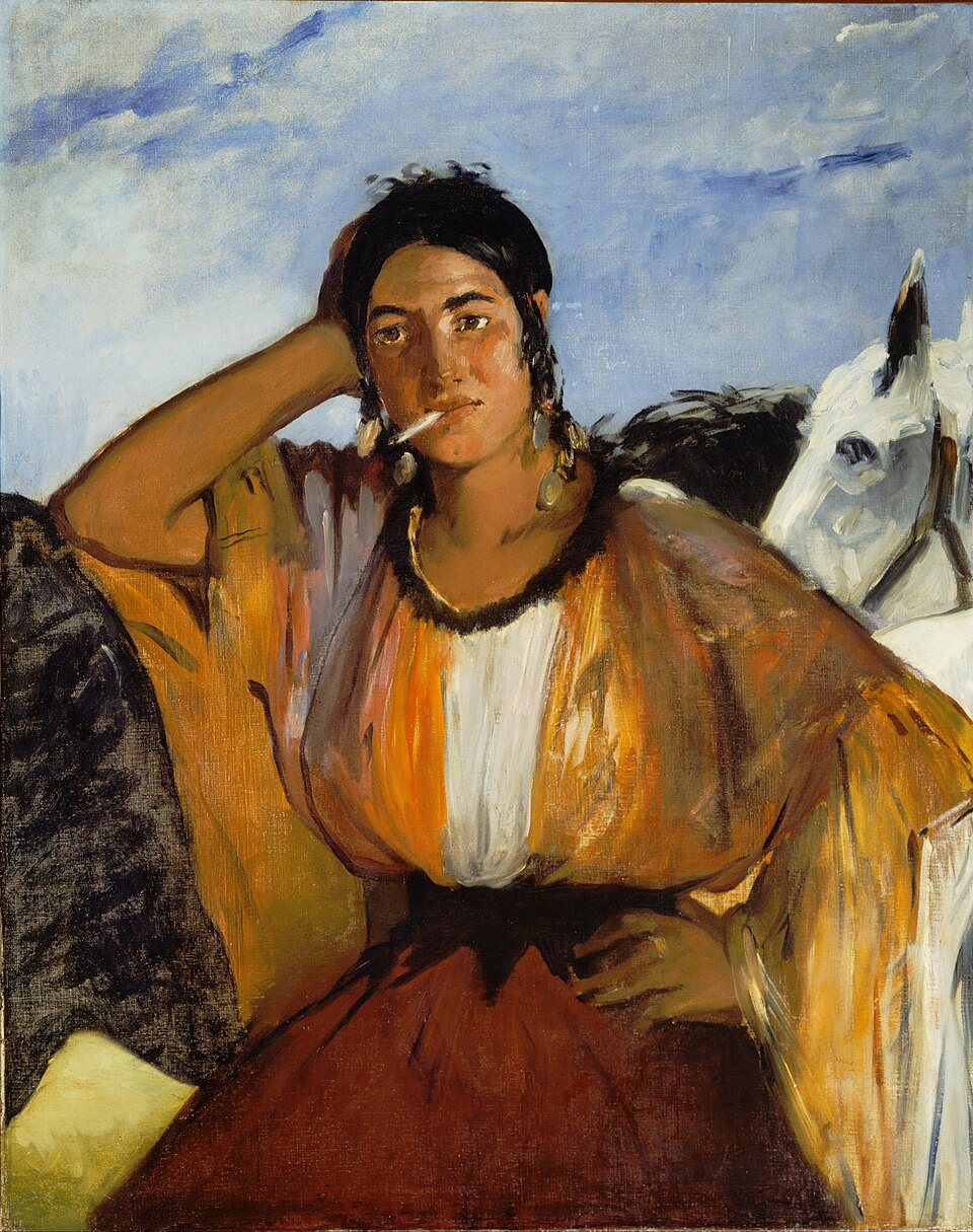 Carmen Édouard Manet Gitane Avec Une Cigarette