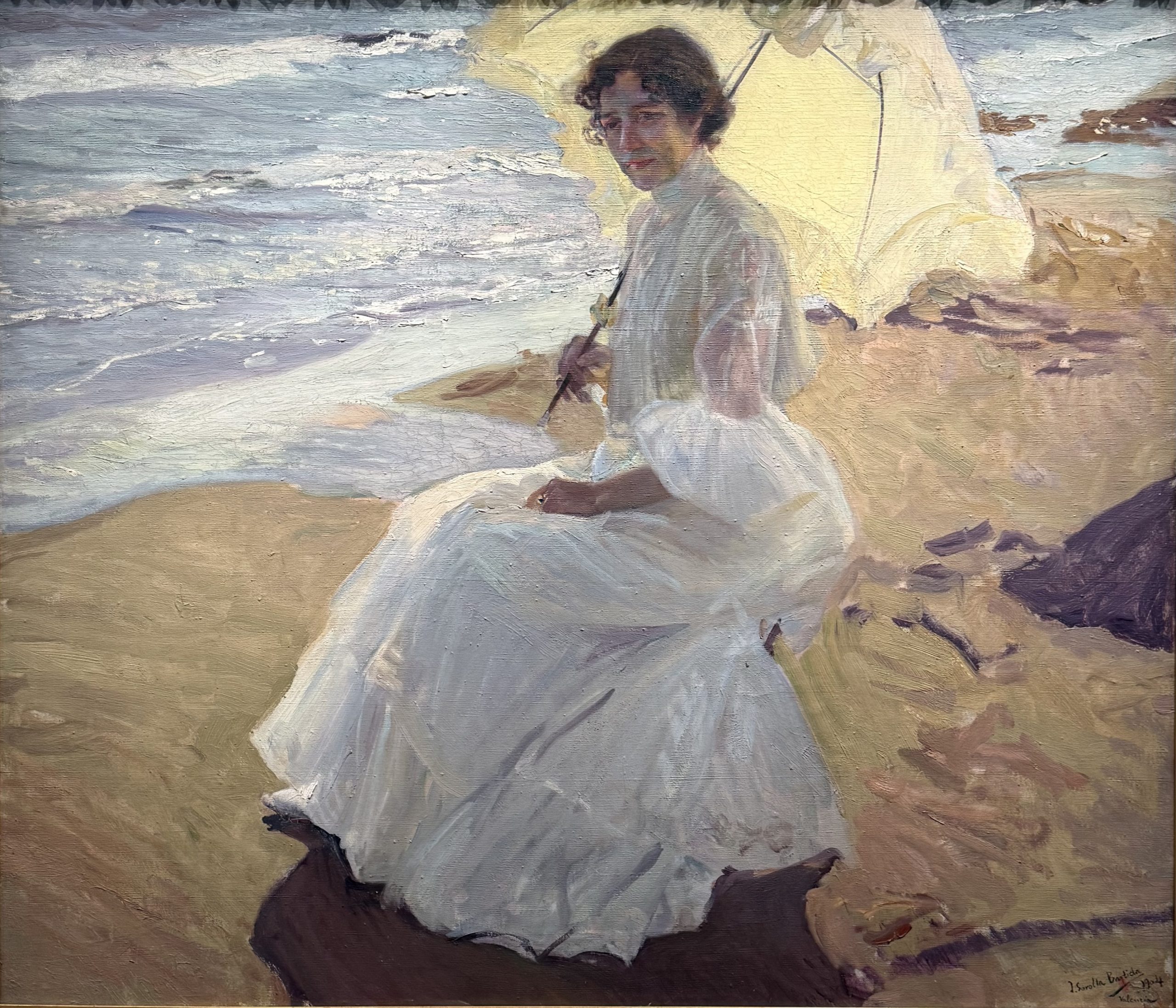 Joaquín Sorolla : Clotilde Sur La Plage