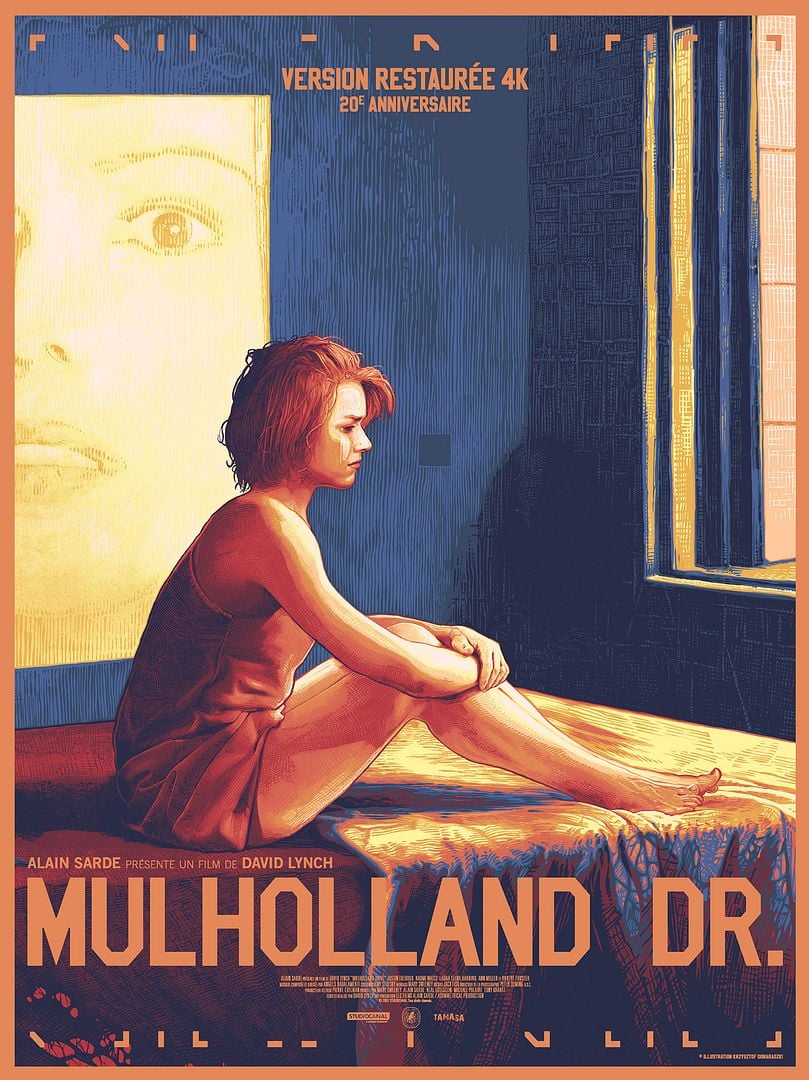 Affiche restaurée de Mulholland Drive de David Lynch