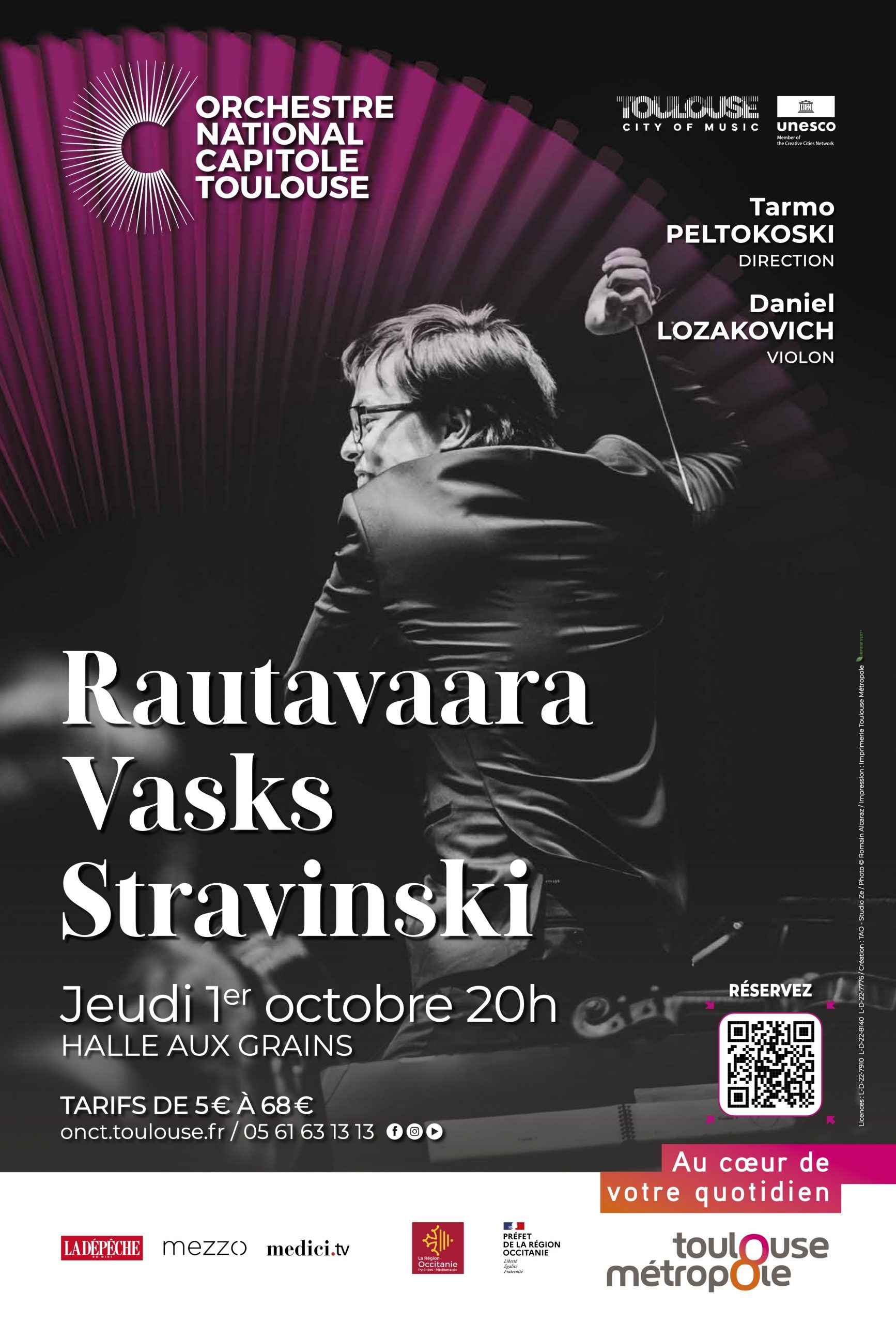 Orchestre National Du Capitole Tarmo Peltokoski Et Daniel Lozakovich