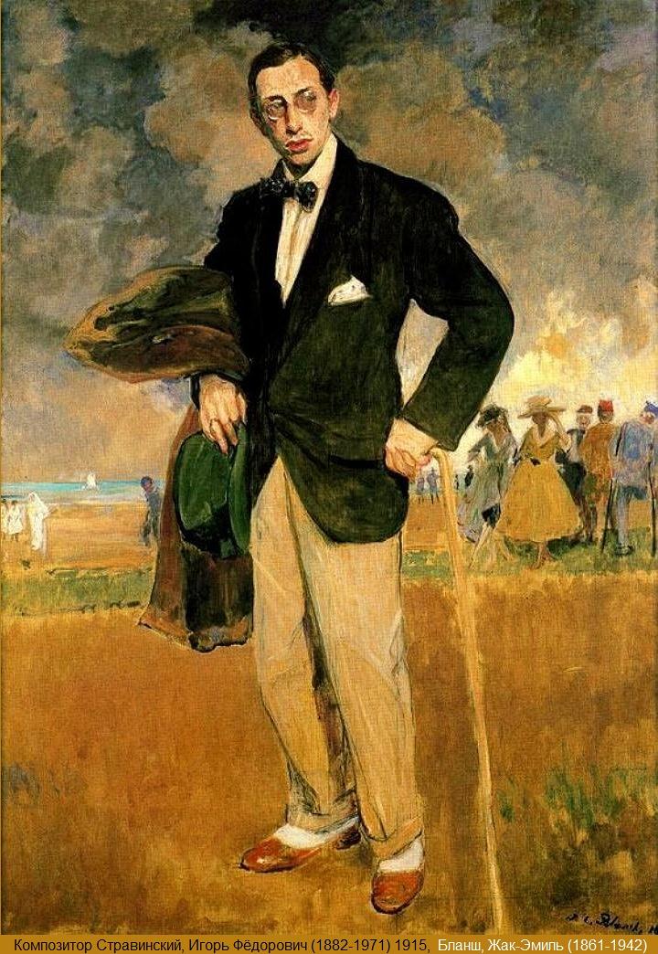 Portrait D’Igor Stravinsky Par Jacques Emile Blanche