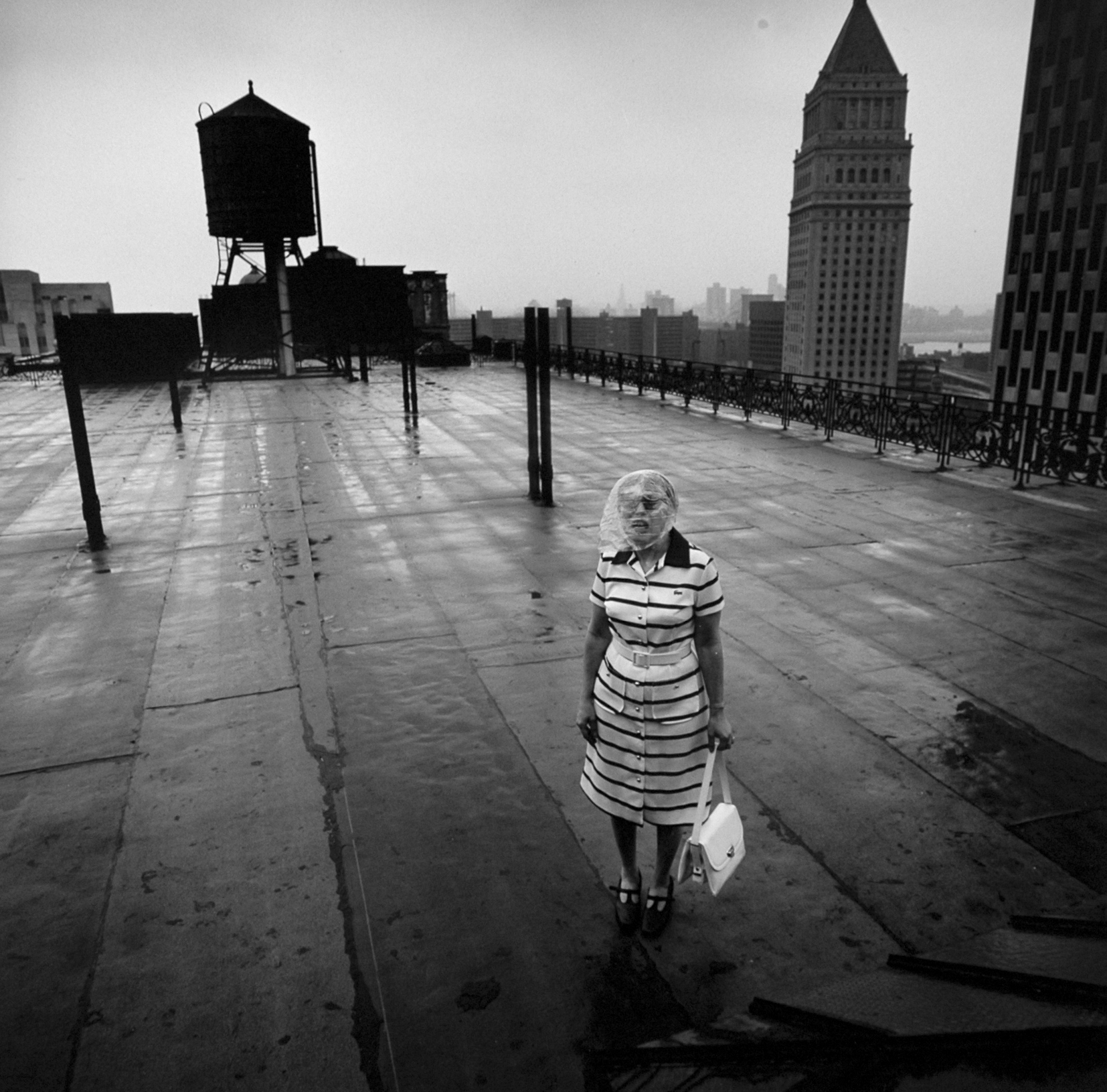 Woman On Roof, NY, 1972