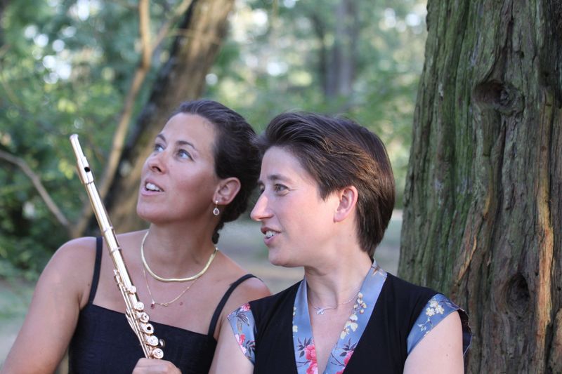 Sandrine Tilly, flûte, Anne Le Bozec, piano - Photo Philippe Tribot -
